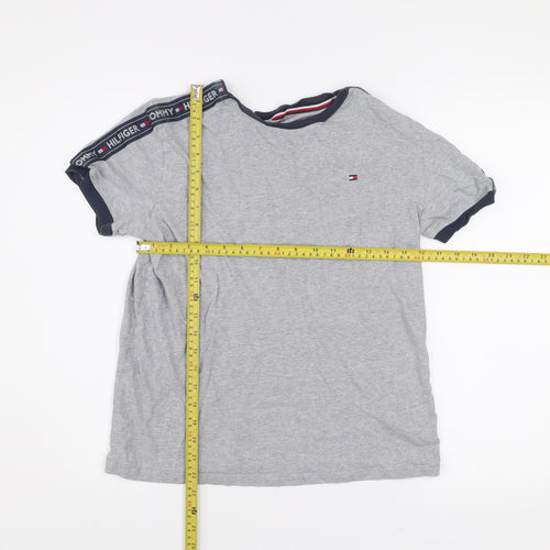 Tommy Hilfiger Men's Grey Short Sleeve Crew Neck Cotton T-Shirt Size S