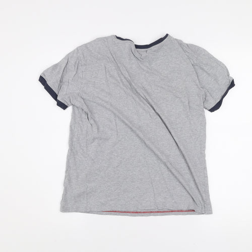 Tommy Hilfiger Men's Grey Short Sleeve Crew Neck Cotton T-Shirt Size S