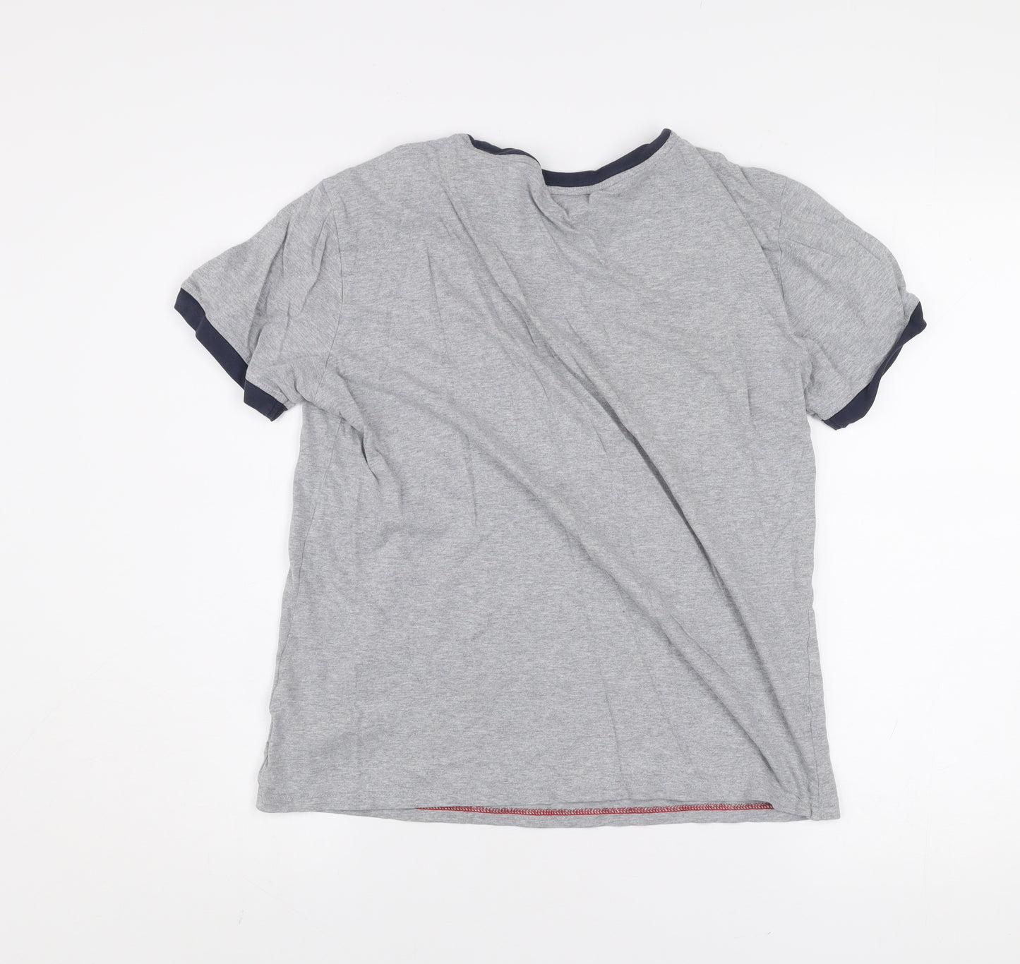 Tommy Hilfiger Men's Grey Short Sleeve Crew Neck Cotton T-Shirt Size S