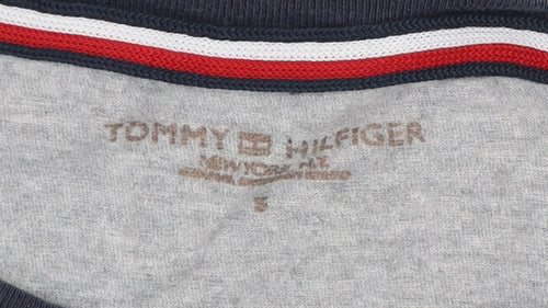 Tommy Hilfiger Men's Grey Short Sleeve Crew Neck Cotton T-Shirt Size S