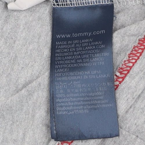 Tommy Hilfiger Men's Grey Short Sleeve Crew Neck Cotton T-Shirt Size S