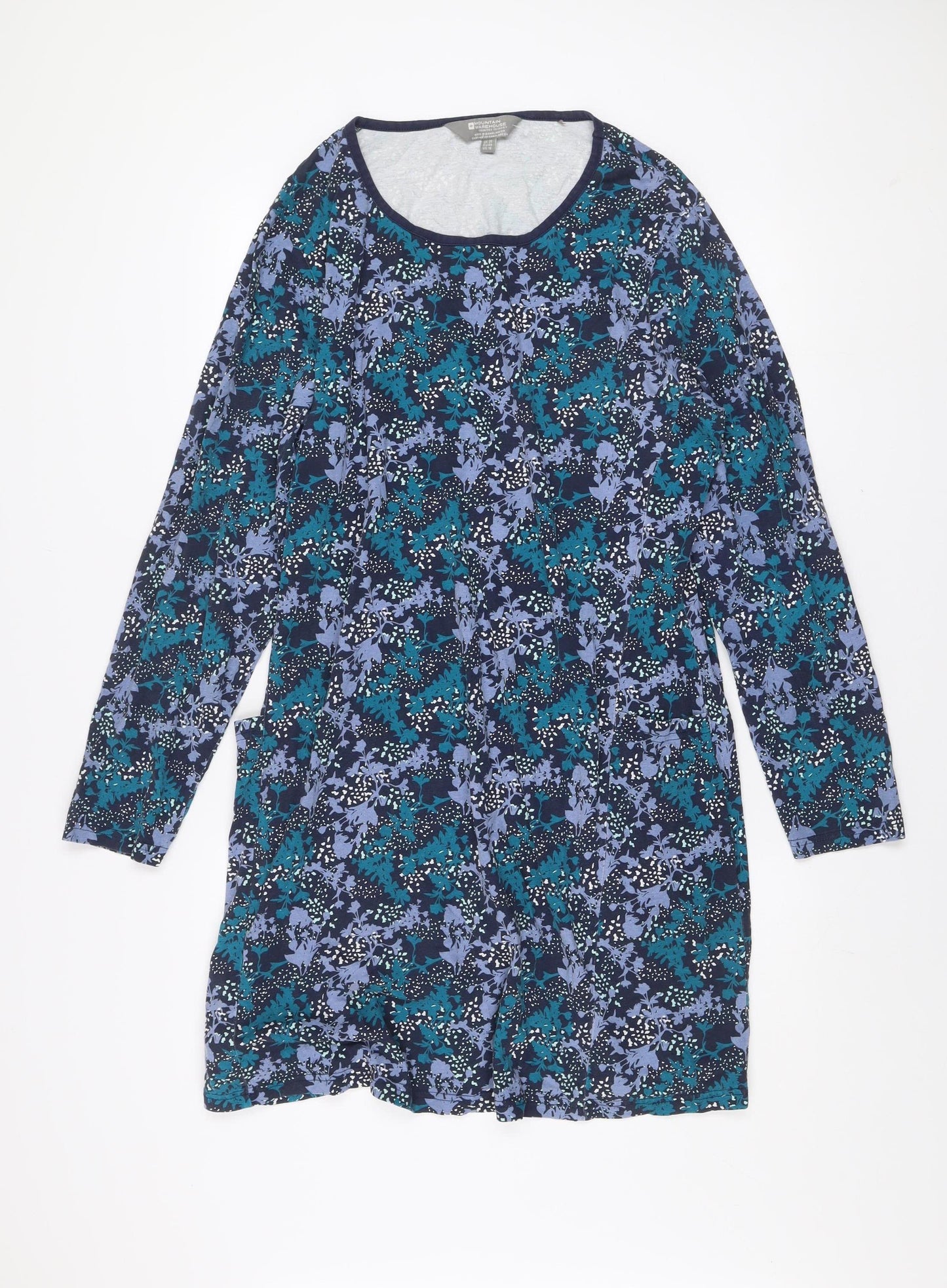 Mountain Warehouse Women’s Multicoloured Size 20 Floral Cotton Shift Dress
