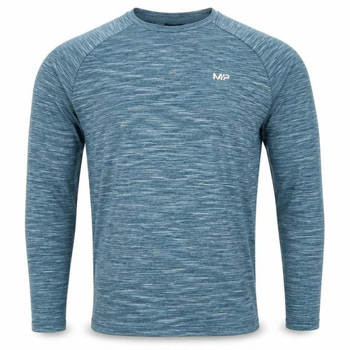 Myprotein Men's Blue Long Sleeve Training Top Size S Athletic Fit
