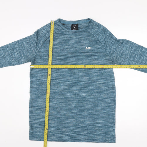 MP Men's Blue Long Sleeve Training Top Size S Athletic Fit