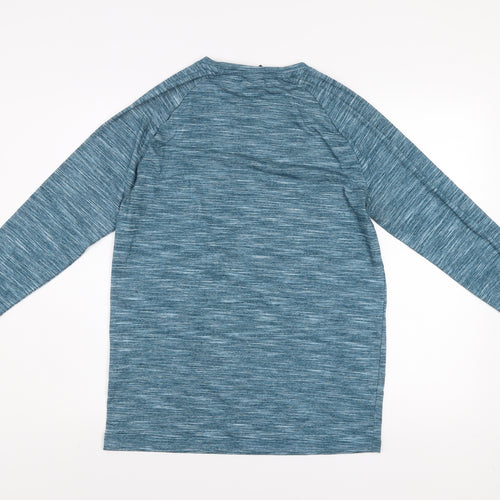 MP Men's Blue Long Sleeve Training Top Size S Athletic Fit