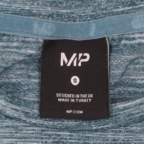 MP Men's Blue Long Sleeve Training Top Size S Athletic Fit