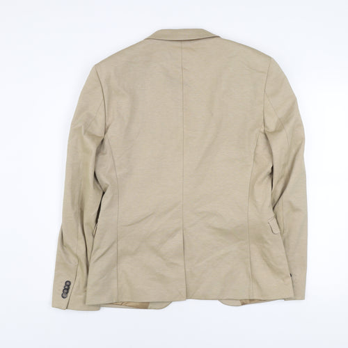 Topman Men’s Beige Slim Fit Jersey Blazer Jacket 40R