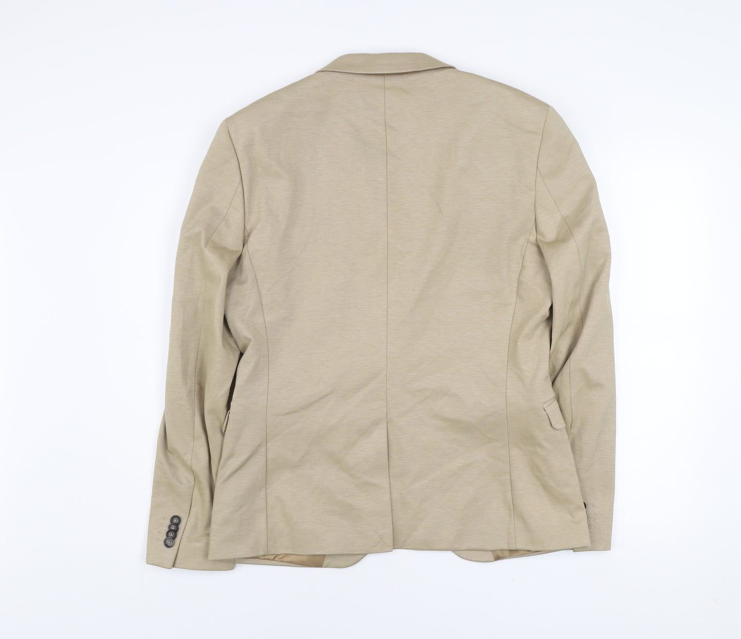 Topman Men’s Beige Slim Fit Jersey Blazer Jacket 40R