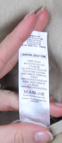 Topman Men’s Beige Slim Fit Jersey Blazer Jacket 40R