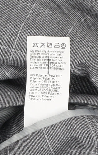 River Island Men's Grey Checked Slim Fit Blazer 40R