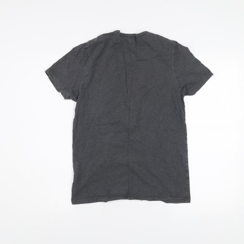 Hugo Boss Men's Grey Cotton Crew Neck Short Sleeve T-Shirt Size S