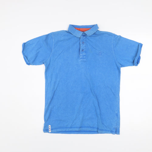 Rocha John Rocha Boys Blue 11-12 Years Cotton Polo Shirt