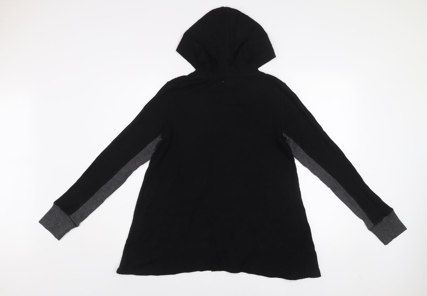 DKNY Women Black Pullover Hoodie Small Long Sleeve Lightweight