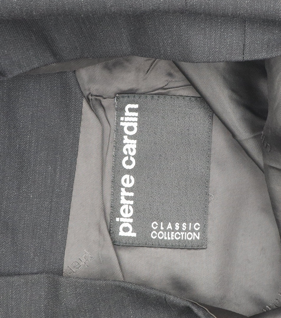 Pierre Cardin Men's Black 38R Classic Wool Suit Jacket