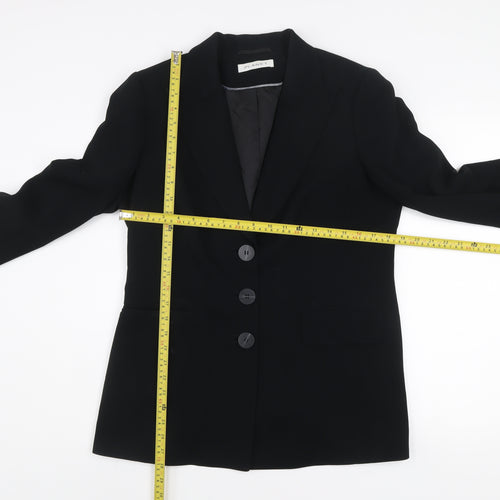 Planet Women’s Black Long Blazer Jacket Size M Classic Workwear