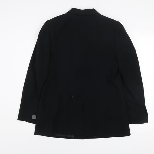 Planet Women’s Black Long Blazer Jacket Size M Classic Workwear