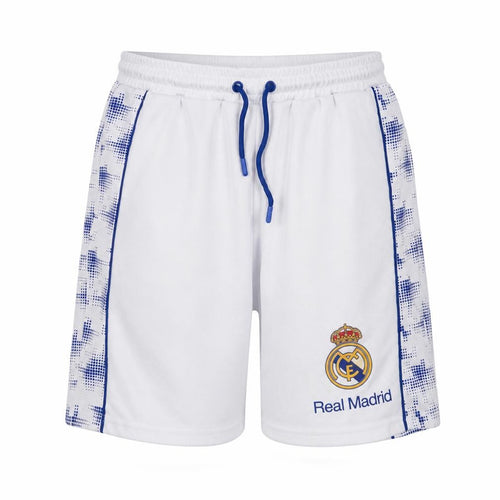 Real Madrid Boys White Football Athletic Shorts 11-12 Years Polyester