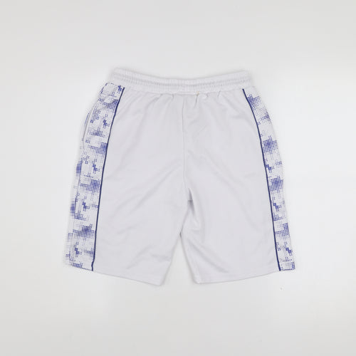 Real Madrid Boys White Football Athletic Shorts 11-12 Years Polyester