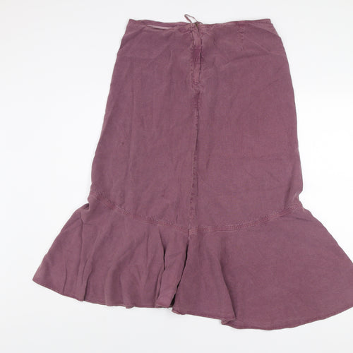 Marks and Spencer Women’s Purple Flared Midi Skirt Size 12