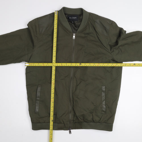 Bolongaro Trevor Men's Green Bomber Jacket Size M Full Zip Casual