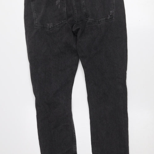 Denim Co Men's Black Slim Fit Distressed Jeans W30 L30