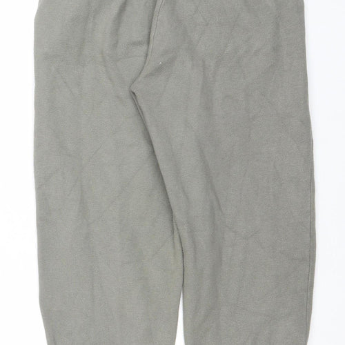 ZARA Women Grey Jogger Trousers S Relaxed Fit Cotton Blend