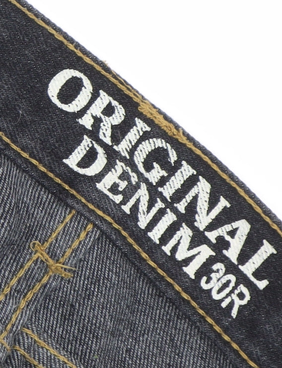 Original Denim Men's Blue Straight Jeans 30R Cotton Blend
