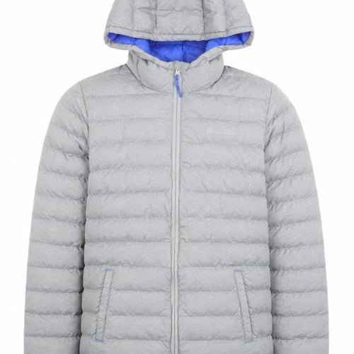 Mountain Warehouse Boys Grey Hooded Puffer Jacket 13 Years Lightweight Winter Coat