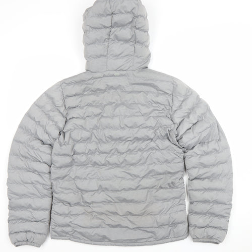 Mountain Warehouse Boys Grey Hooded Puffer Jacket 13 Years Lightweight Winter Coat