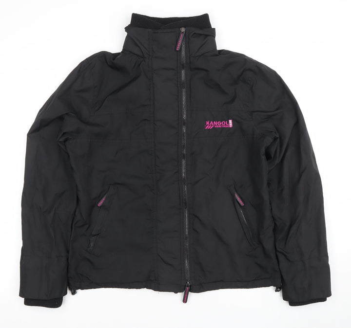 Kangol Women Black Size 14 Heritage Full Zip Sports Jacket