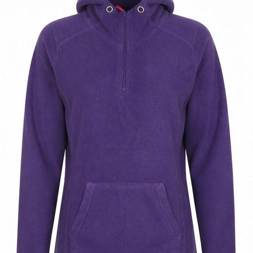 Mountain Warehouse Women’s Purple Fleece Hoodie UK 12 Half Zip