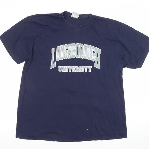 Starworld Men's Blue XL Loughborough University Graphic T-Shirt