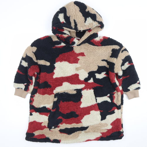 Marks and Spencer Boys Multicoloured Camouflage Fleece Hooded Robe 7-8 Years