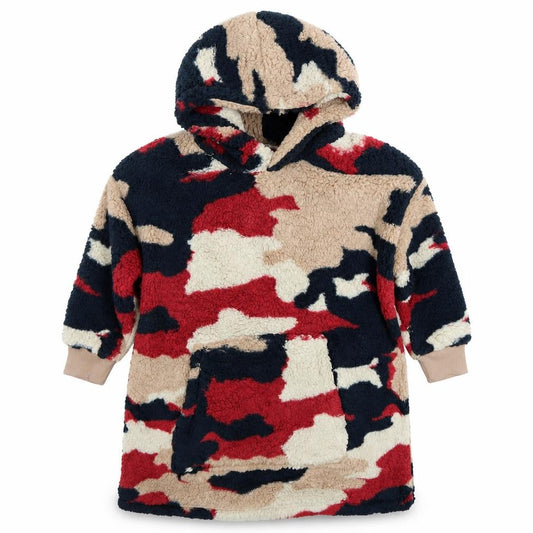 Marks and Spencer Boys Multicoloured Camouflage Fleece Hooded Robe 7-8 Years