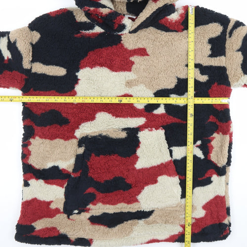 Marks and Spencer Boys Multicoloured Camouflage Fleece Hooded Robe 7-8 Years