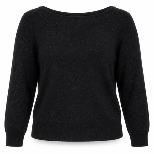 Marks and Spencer Women’s Black Knit Long Sleeve Zip Back Blouse Size 14