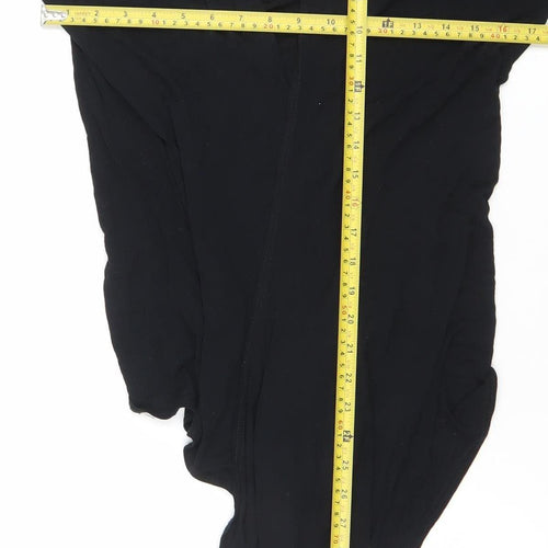 C.M.D Womens Black V-Neck Long Sleeve Cardigan Size M
