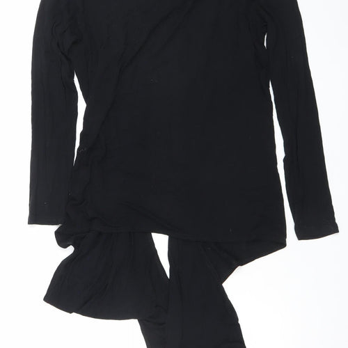 C.M.D Womens Black V-Neck Long Sleeve Cardigan Size M