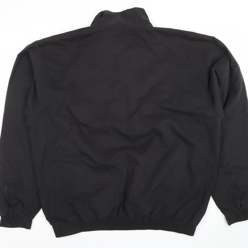 PureSpin Men’s Black L Windbreaker Jacket Lightweight Golf Casual