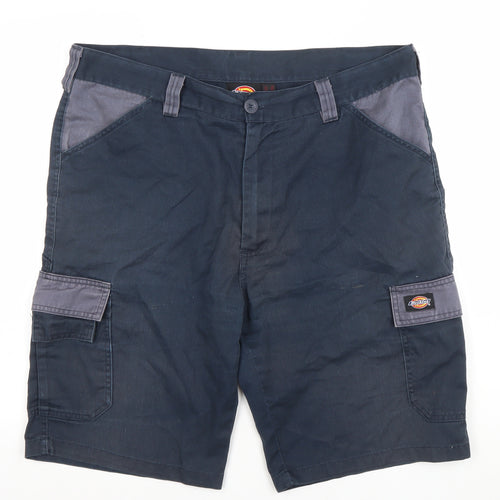 Dickies Mens Blue 38in Cargo Workwear Shorts