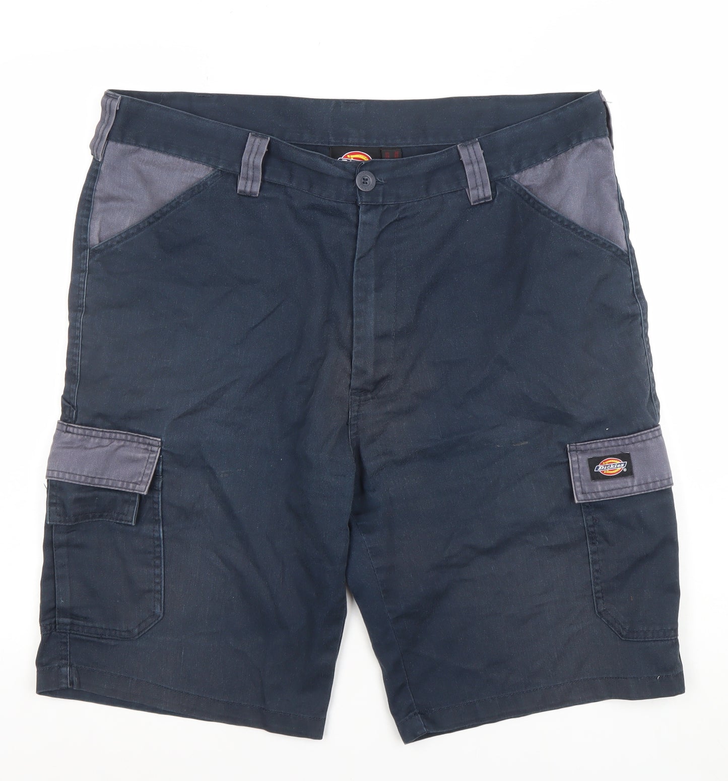 Dickies Mens Blue 38in Cargo Workwear Shorts