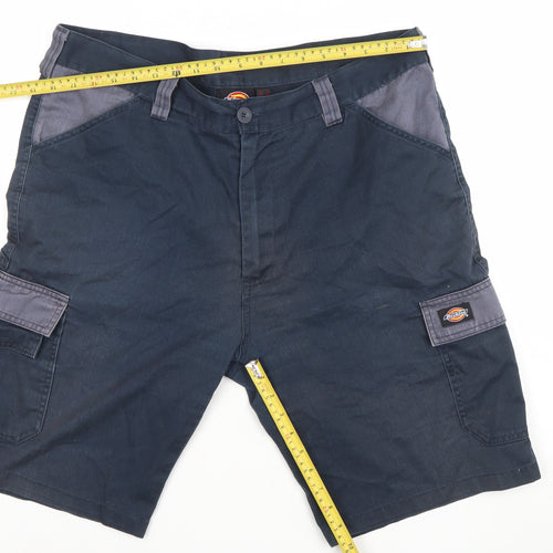 Dickies Mens Blue 38in Cargo Workwear Shorts