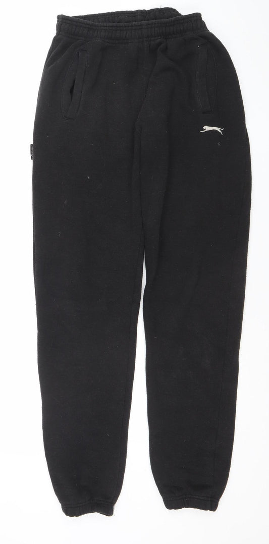Slazenger Men's Black Small Sweatpants Activewear Jogger Trousers
