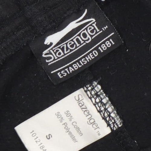 Slazenger Men's Black Small Sweatpants Activewear Jogger Trousers