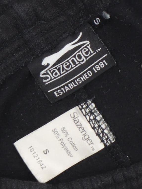 Slazenger Men's Black Small Sweatpants Activewear Jogger Trousers