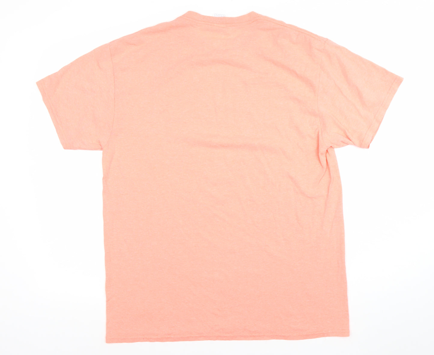 Delta Mens Orange Sarasota Florida Graphic Cotton T-Shirt Size L