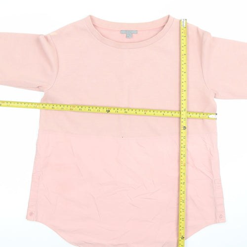 COS Womens Pink 3/4 Sleeve Cotton Blend Tunic Blouse XS