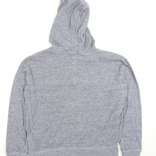 FatFace Women Grey L Hooded Henley Knit Jumper