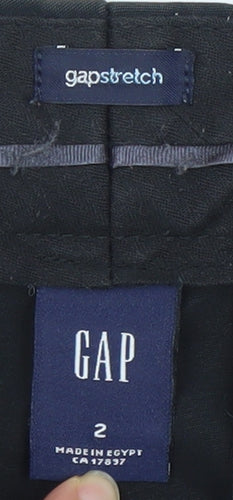 GAP Women’s Black Stretch Chino Trousers Size 6 Slim Fit