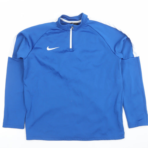Nike Boys Blue Dri-Fit XL 1/4 Zip Sports Sweatshirt